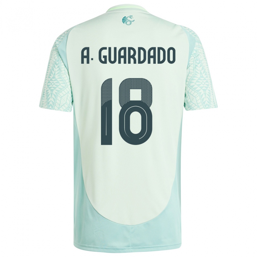 Dame Mexico Andres Guardado #18 Lin Grønn Bortetrøye Drakt Trøye 24-26 Skjorter T-Skjorte