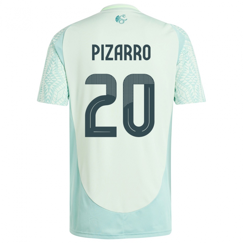 Dame Mexico Rodolfo Pizarro #20 Lin Grønn Bortetrøye Drakt Trøye 24-26 Skjorter T-Skjorte