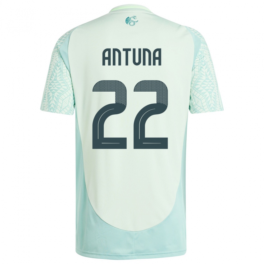 Dame Mexico Uriel Antuna #22 Lin Grønn Bortetrøye Drakt Trøye 24-26 Skjorter T-Skjorte