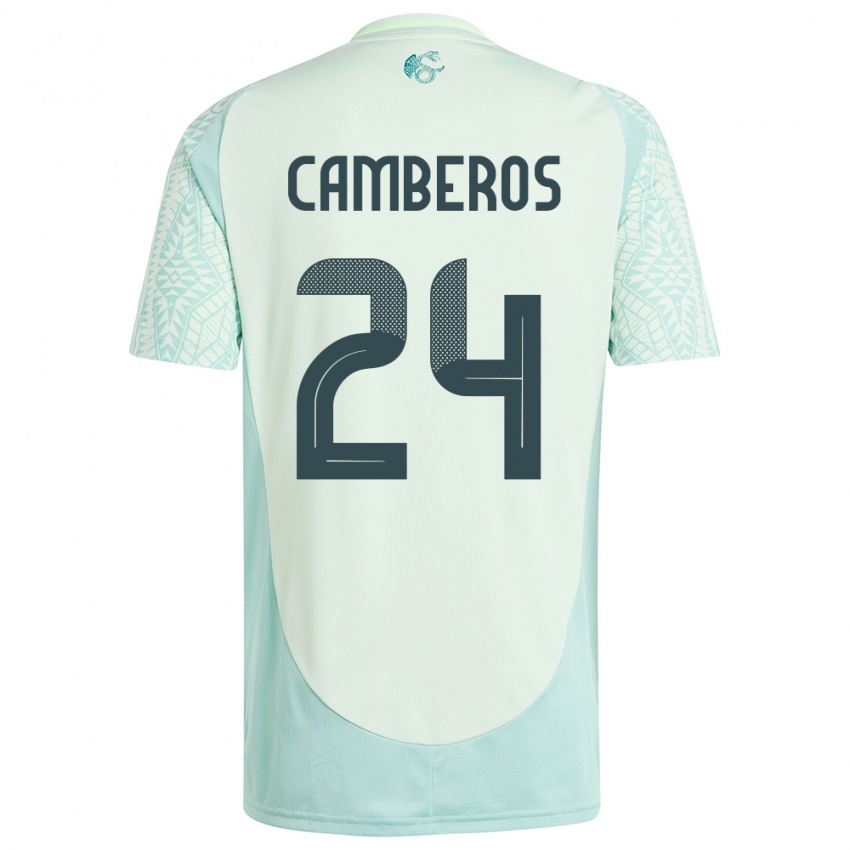 Dame Mexico Scarlett Camberos #24 Lin Grønn Bortetrøye Drakt Trøye 24-26 Skjorter T-Skjorte