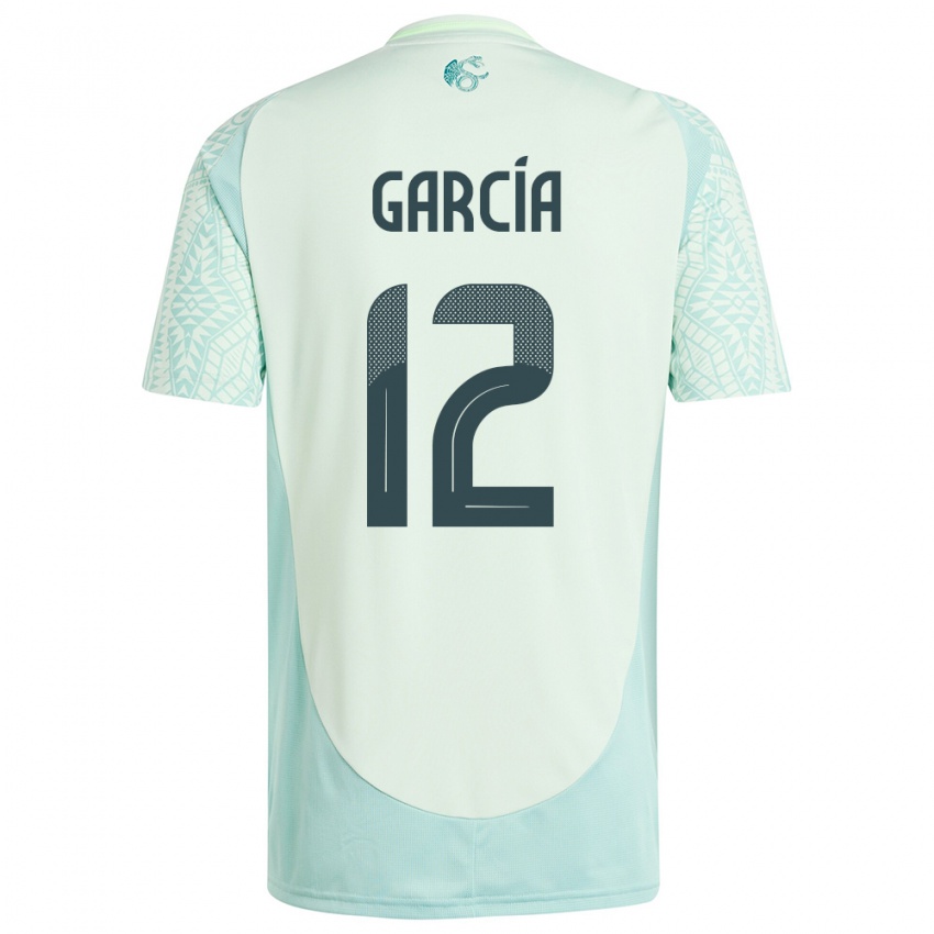 Dame Mexico Eduardo Garcia #12 Lin Grønn Bortetrøye Drakt Trøye 24-26 Skjorter T-Skjorte