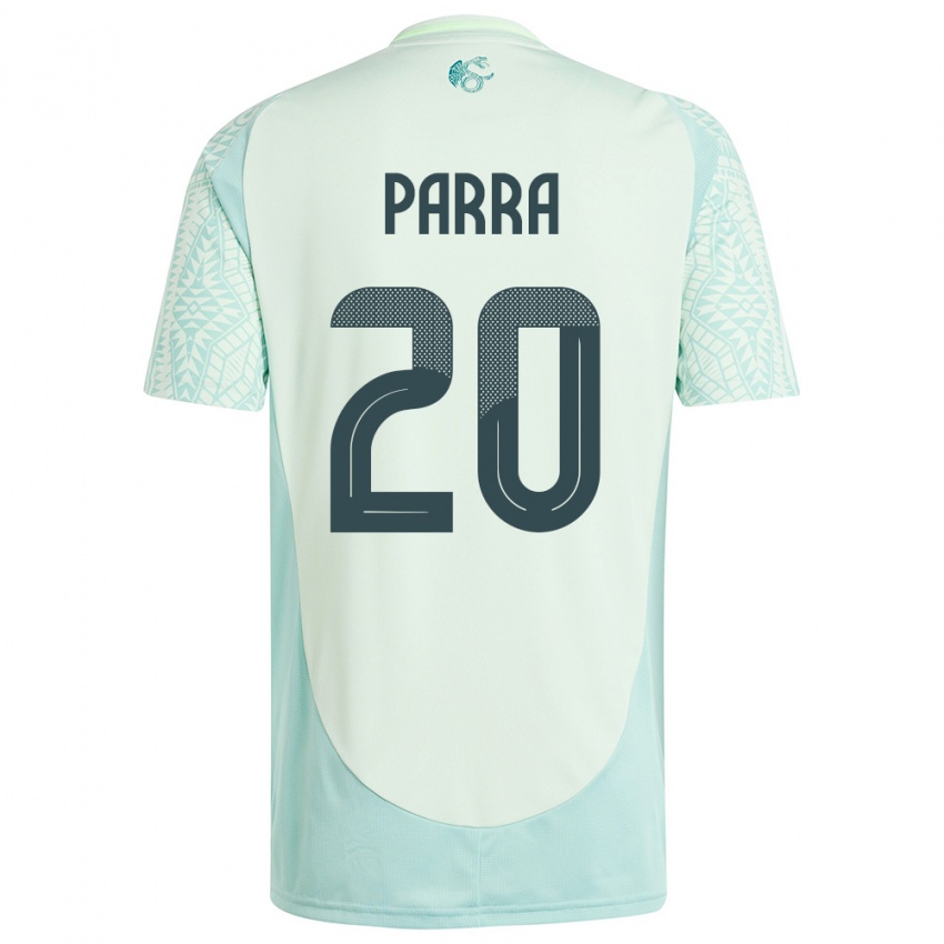 Dame Mexico Rodrigo Parra #20 Lin Grønn Bortetrøye Drakt Trøye 24-26 Skjorter T-Skjorte