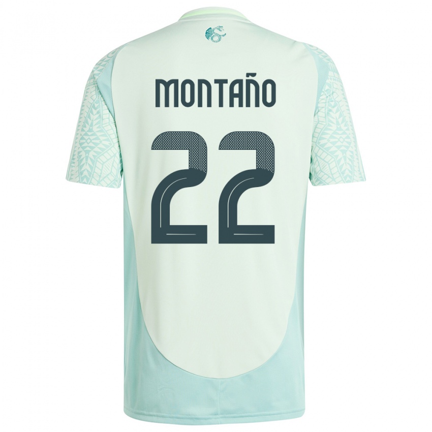 Dame Mexico Andres Montano #22 Lin Grønn Bortetrøye Drakt Trøye 24-26 Skjorter T-Skjorte