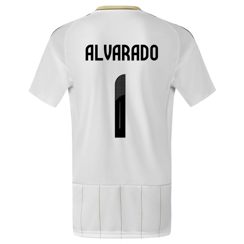 Dame Costa Rica Esteban Alvarado #1 Hvit Bortetrøye Drakt Trøye 24-26 Skjorter T-Skjorte