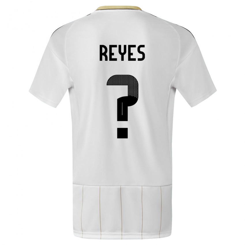 Dame Costa Rica Kenan Reyes #0 Hvit Bortetrøye Drakt Trøye 24-26 Skjorter T-Skjorte