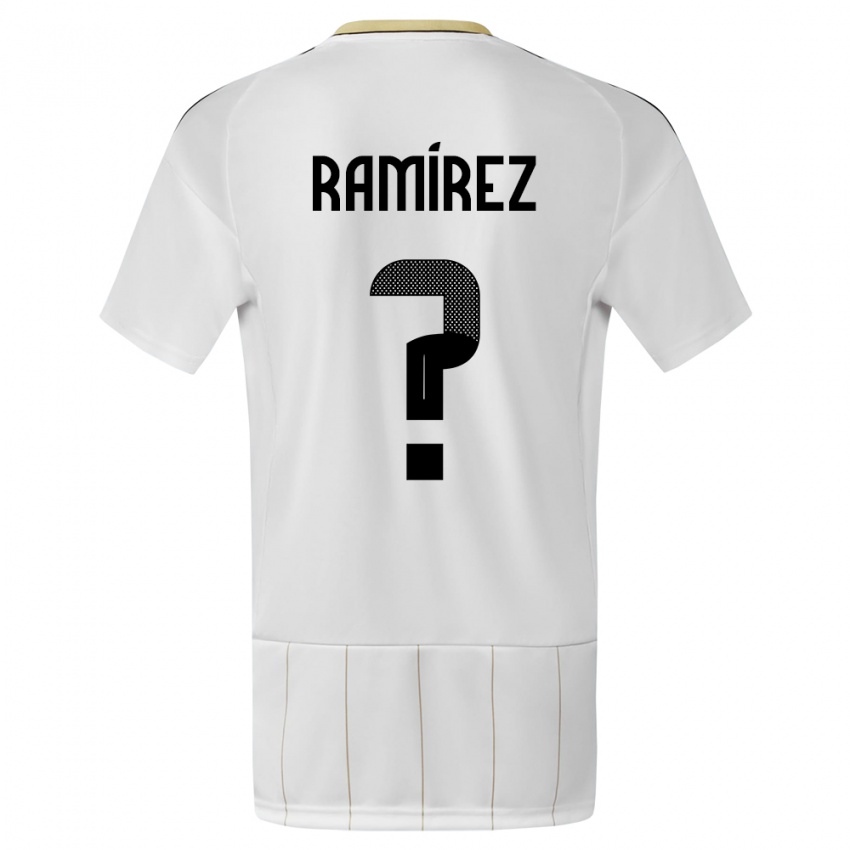 Dame Costa Rica Walter Ramirez #0 Hvit Bortetrøye Drakt Trøye 24-26 Skjorter T-Skjorte