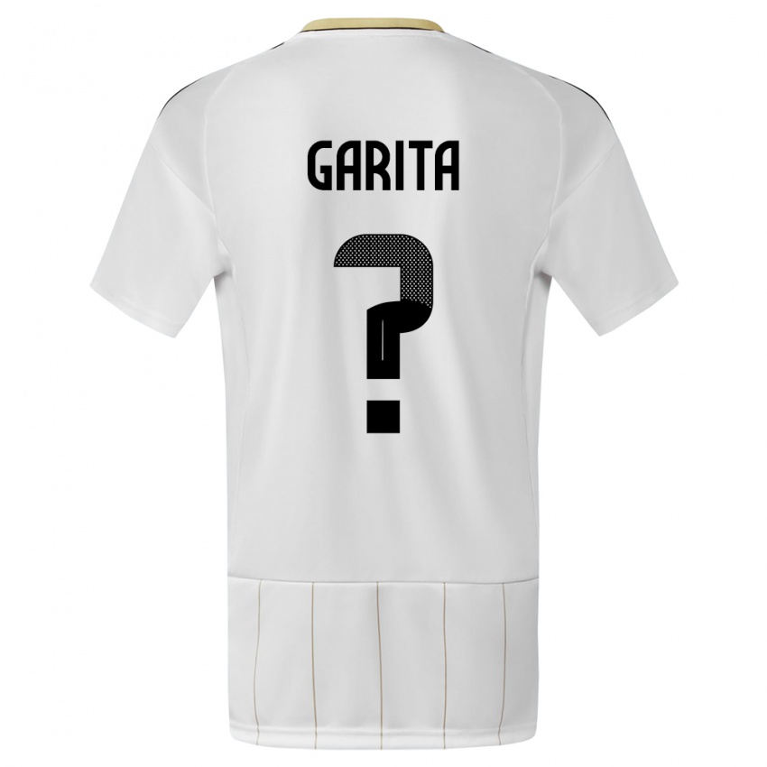 Dame Costa Rica Emmanuel Garita #0 Hvit Bortetrøye Drakt Trøye 24-26 Skjorter T-Skjorte