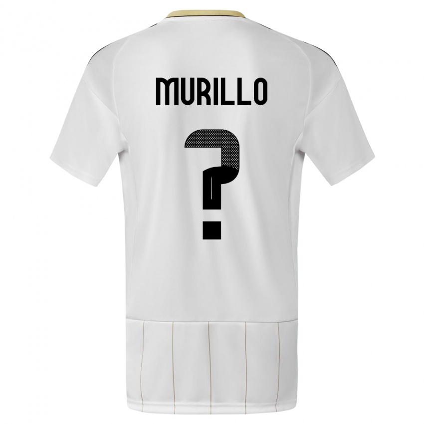 Dame Costa Rica Isaac Murillo #0 Hvit Bortetrøye Drakt Trøye 24-26 Skjorter T-Skjorte