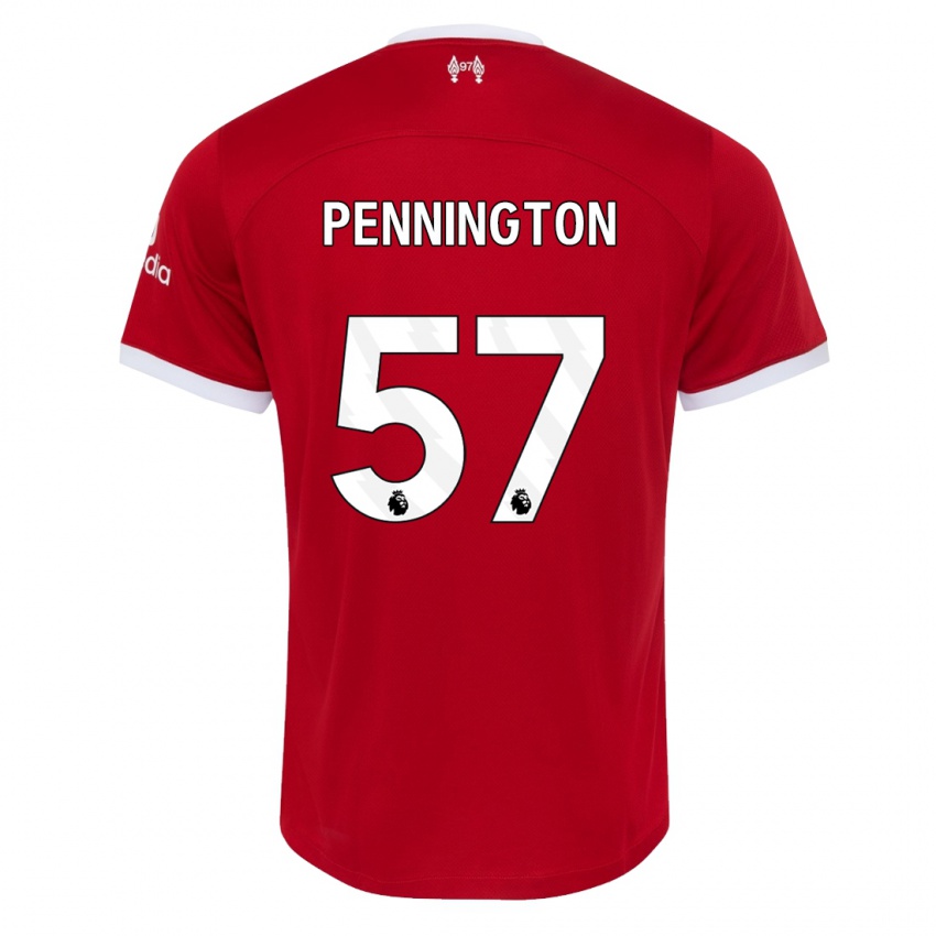 Barn Cody Pennington #57 Rød Hjemmetrøye Drakt Trøye 2023/24 Skjorter T-Skjorte