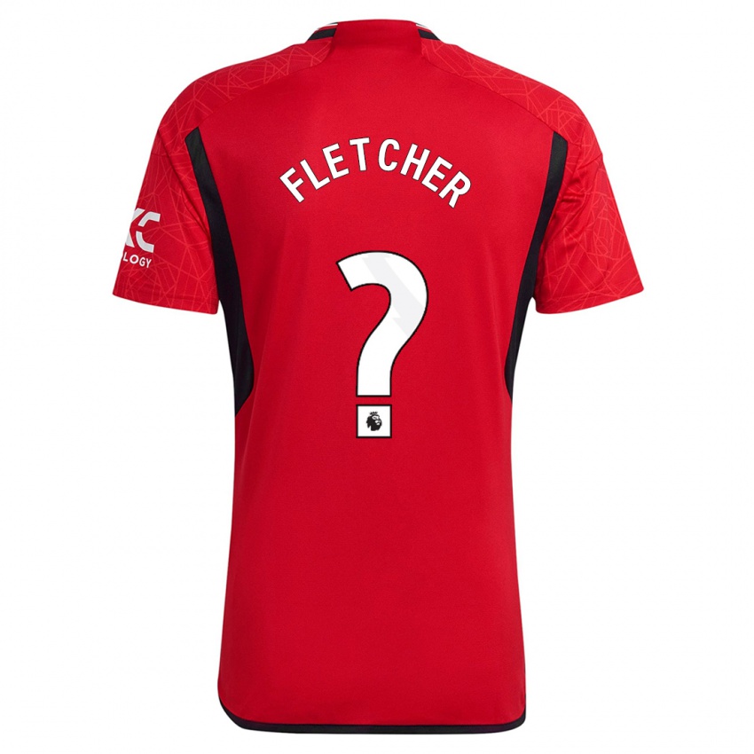Barn Tyler Fletcher #0 Rød Hjemmetrøye Drakt Trøye 2023/24 Skjorter T-Skjorte