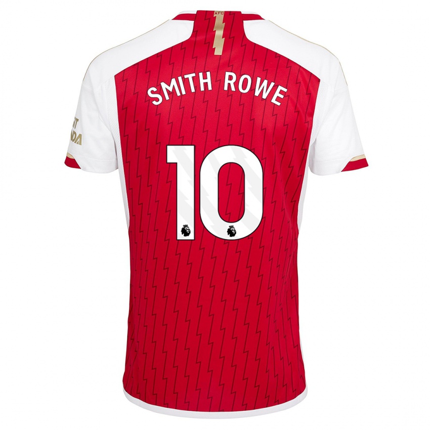 Barn Emile Smith Rowe #10 Rød Hjemmetrøye Drakt Trøye 2023/24 Skjorter T-Skjorte