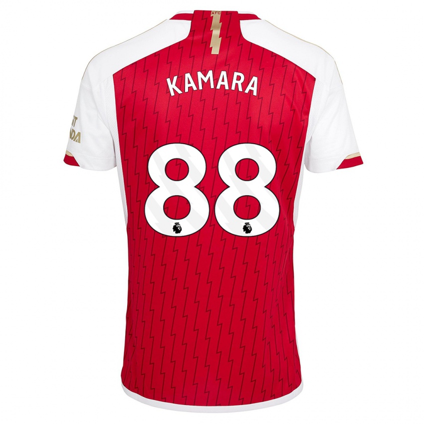 Barn Osman Kamara #88 Rød Hjemmetrøye Drakt Trøye 2023/24 Skjorter T-Skjorte