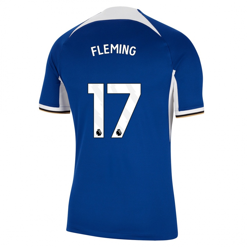 Barn Jessie Fleming #17 Blå Hjemmetrøye Drakt Trøye 2023/24 Skjorter T-Skjorte