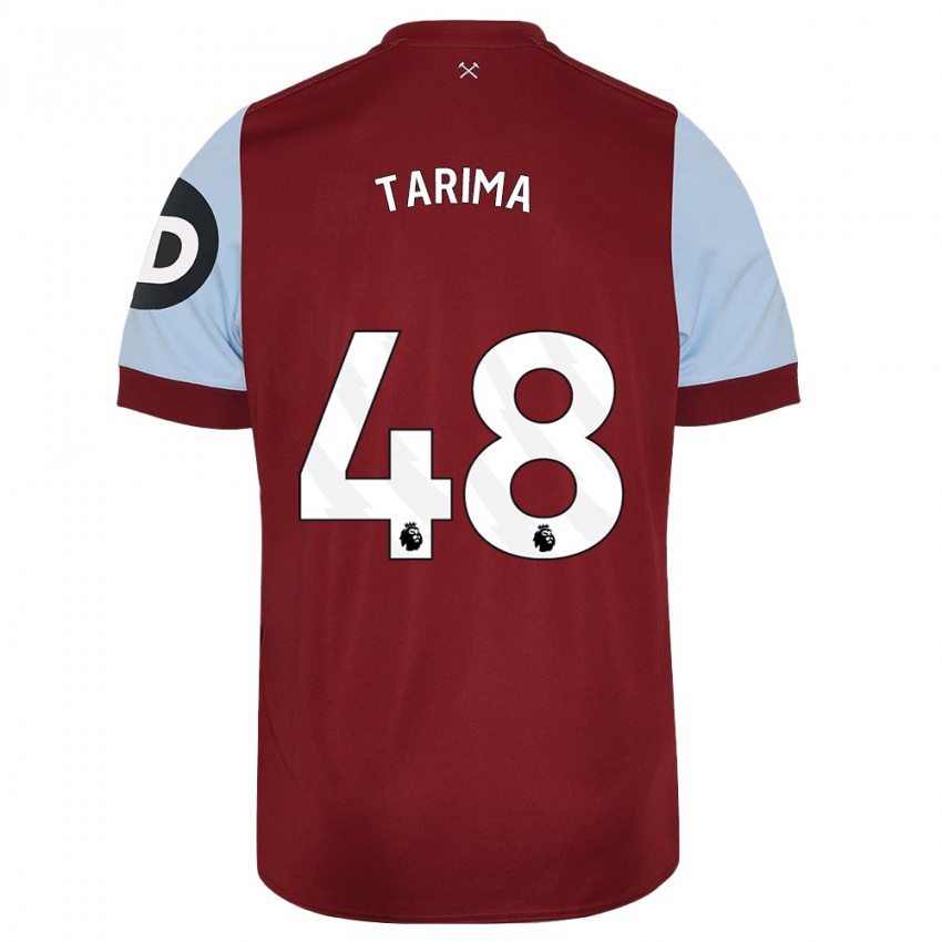 Barn Sean Tarima #48 Rødbrun Hjemmetrøye Drakt Trøye 2023/24 Skjorter T-Skjorte