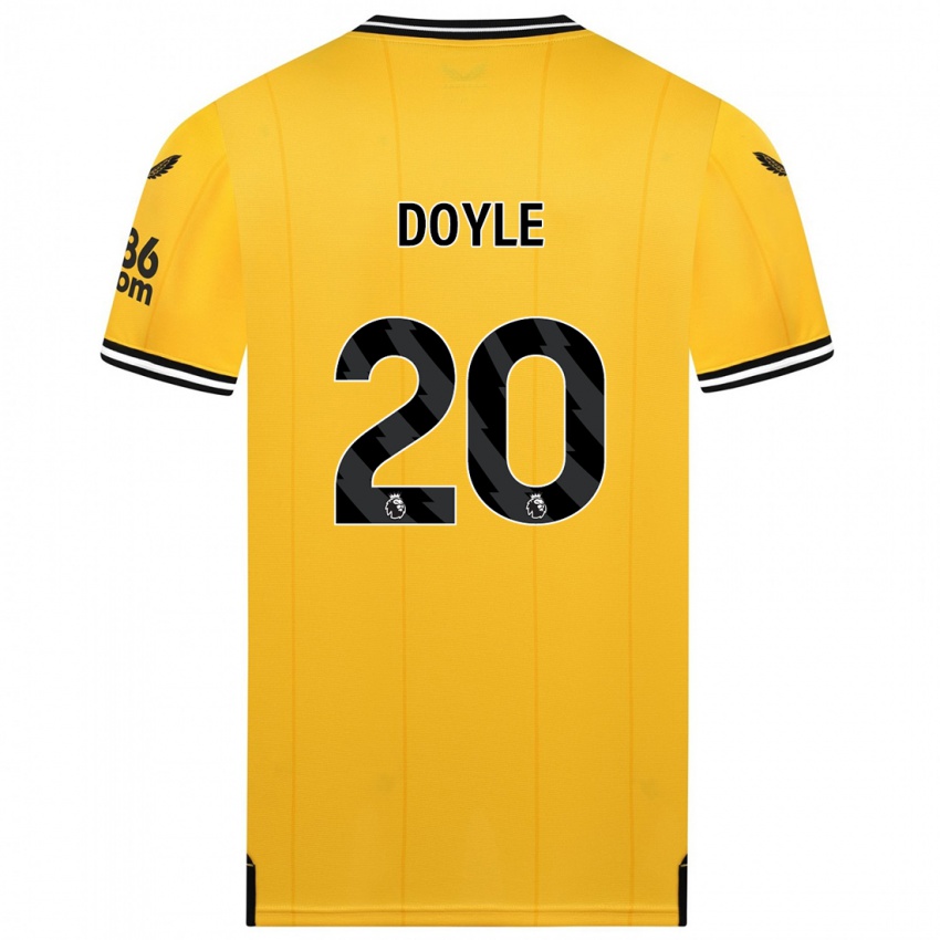 Barn Tommy Doyle #20 Gul Hjemmetrøye Drakt Trøye 2023/24 Skjorter T-Skjorte