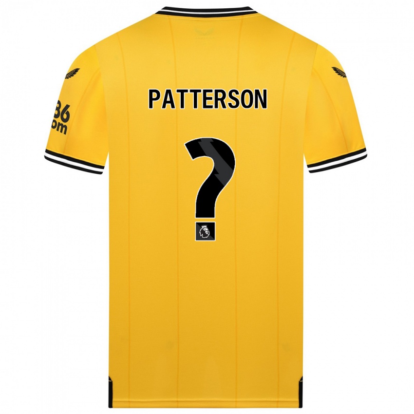 Barn Lennon Patterson #0 Gul Hjemmetrøye Drakt Trøye 2023/24 Skjorter T-Skjorte