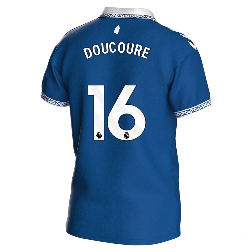 Barn Abdoulaye Doucouré #16 Kongeblå Hjemmetrøye Drakt Trøye 2023/24 Skjorter T-Skjorte