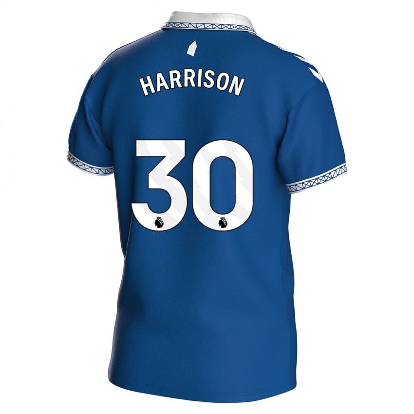 Barn Jack Harrison #30 Kongeblå Hjemmetrøye Drakt Trøye 2023/24 Skjorter T-Skjorte