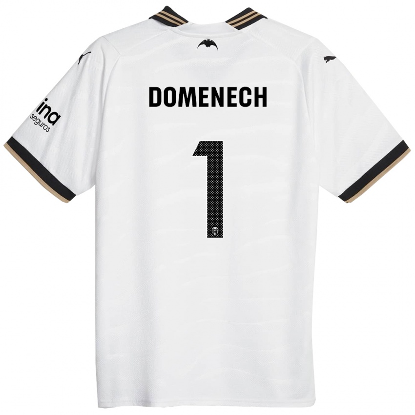 Barn Jaume Domenech #1 Hvit Hjemmetrøye Drakt Trøye 2023/24 Skjorter T-Skjorte
