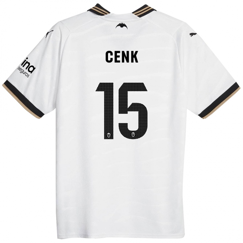 Barn Cenk Ozkacar #15 Hvit Hjemmetrøye Drakt Trøye 2023/24 Skjorter T-Skjorte