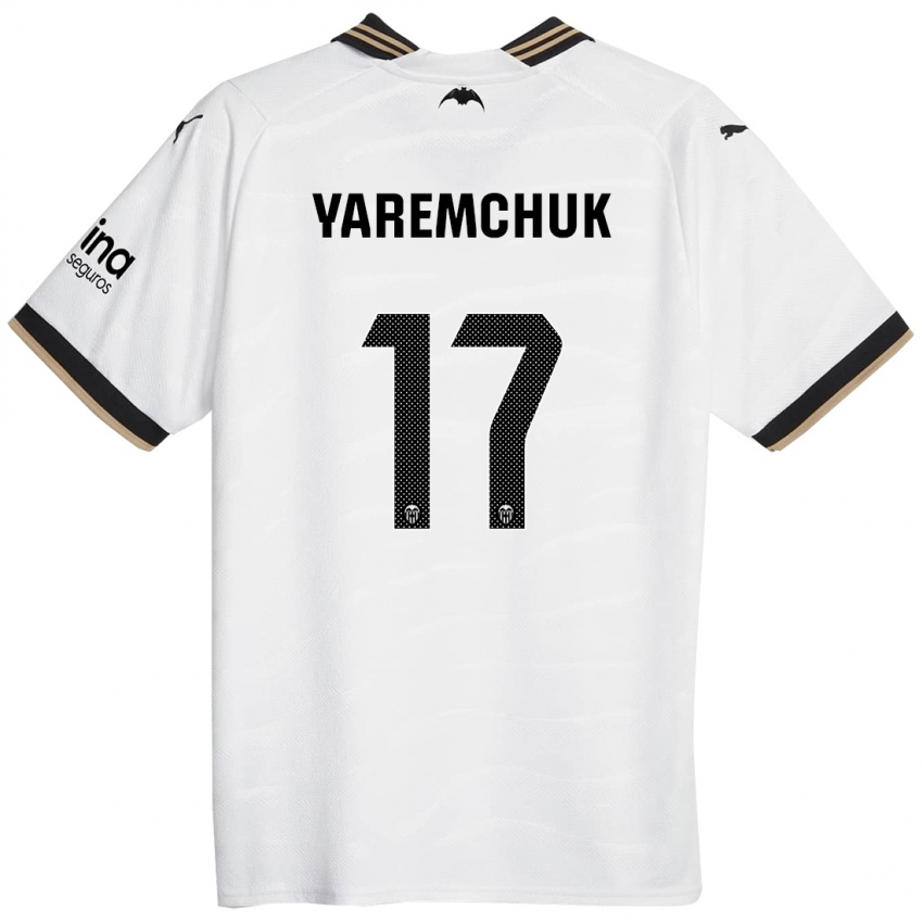 Barn Roman Yaremchuk #17 Hvit Hjemmetrøye Drakt Trøye 2023/24 Skjorter T-Skjorte