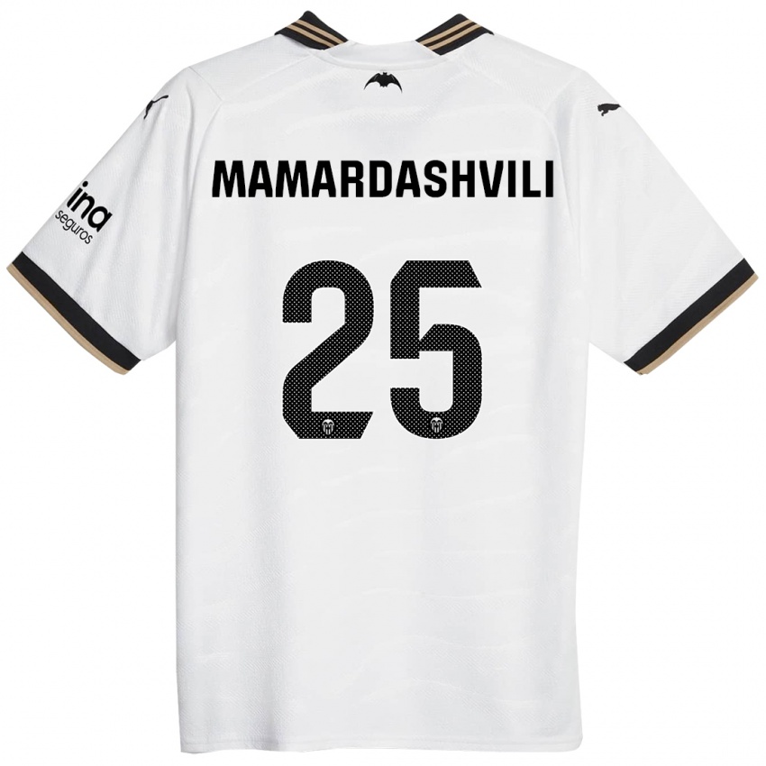 Barn Giorgi Mamardashvili #25 Hvit Hjemmetrøye Drakt Trøye 2023/24 Skjorter T-Skjorte