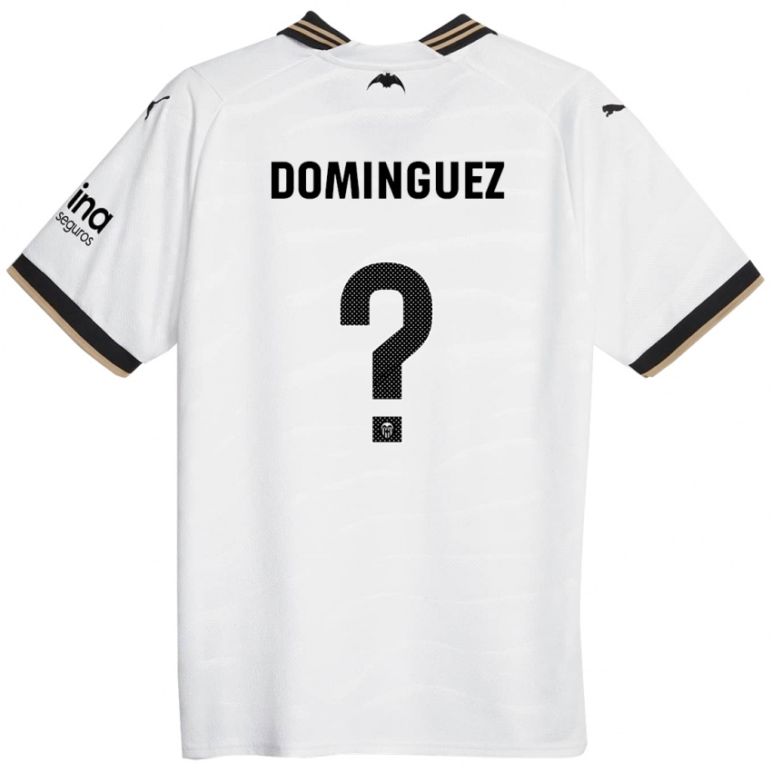 Barn Mario Dominguez #0 Hvit Hjemmetrøye Drakt Trøye 2023/24 Skjorter T-Skjorte