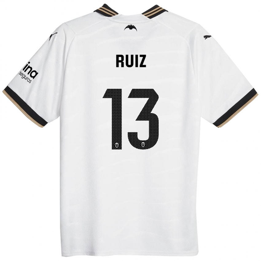 Barn Nil Ruiz #13 Hvit Hjemmetrøye Drakt Trøye 2023/24 Skjorter T-Skjorte