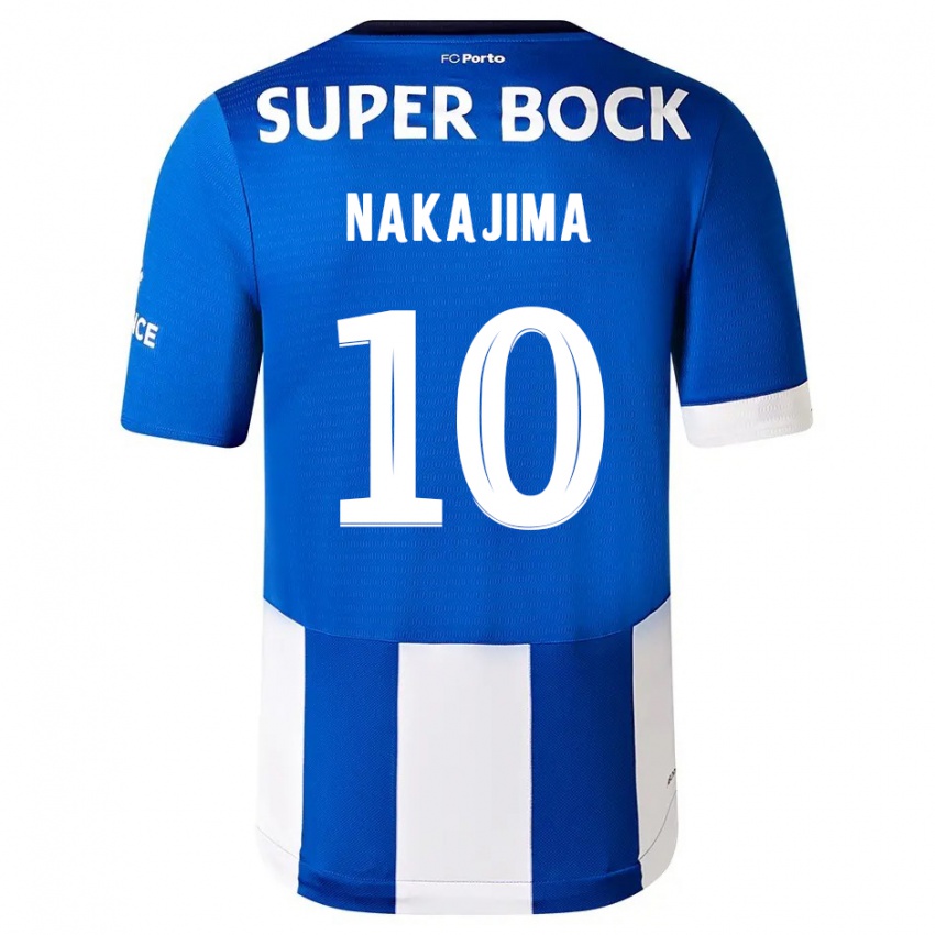 Barn Shoya Nakajima #10 Blå Hvit Hjemmetrøye Drakt Trøye 2023/24 Skjorter T-Skjorte