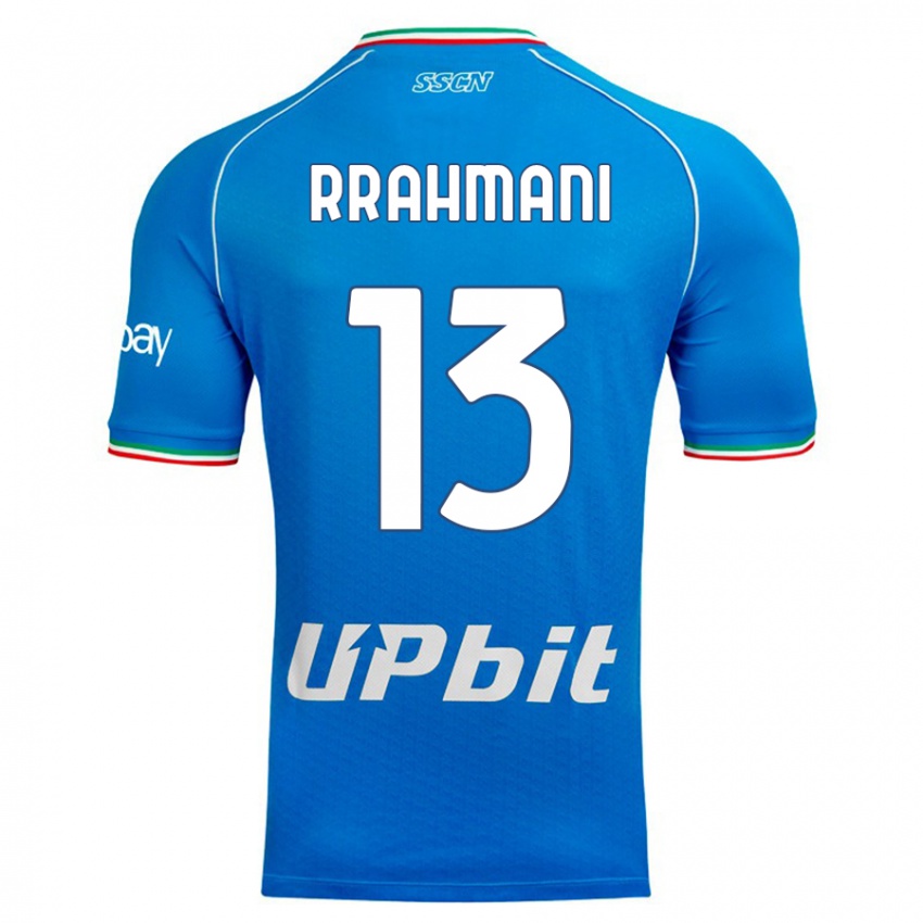 Barn Amir Rrahmani #13 Himmelblå Hjemmetrøye Drakt Trøye 2023/24 Skjorter T-Skjorte