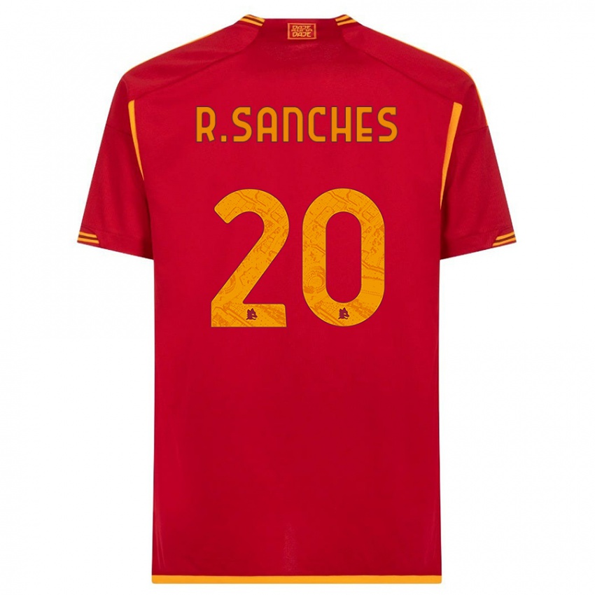 Barn Renato Sanches #20 Rød Hjemmetrøye Drakt Trøye 2023/24 Skjorter T-Skjorte
