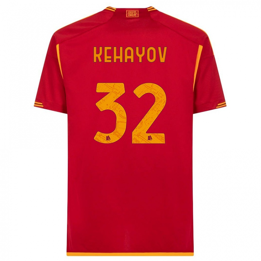 Barn Atanas Kehayov #32 Rød Hjemmetrøye Drakt Trøye 2023/24 Skjorter T-Skjorte