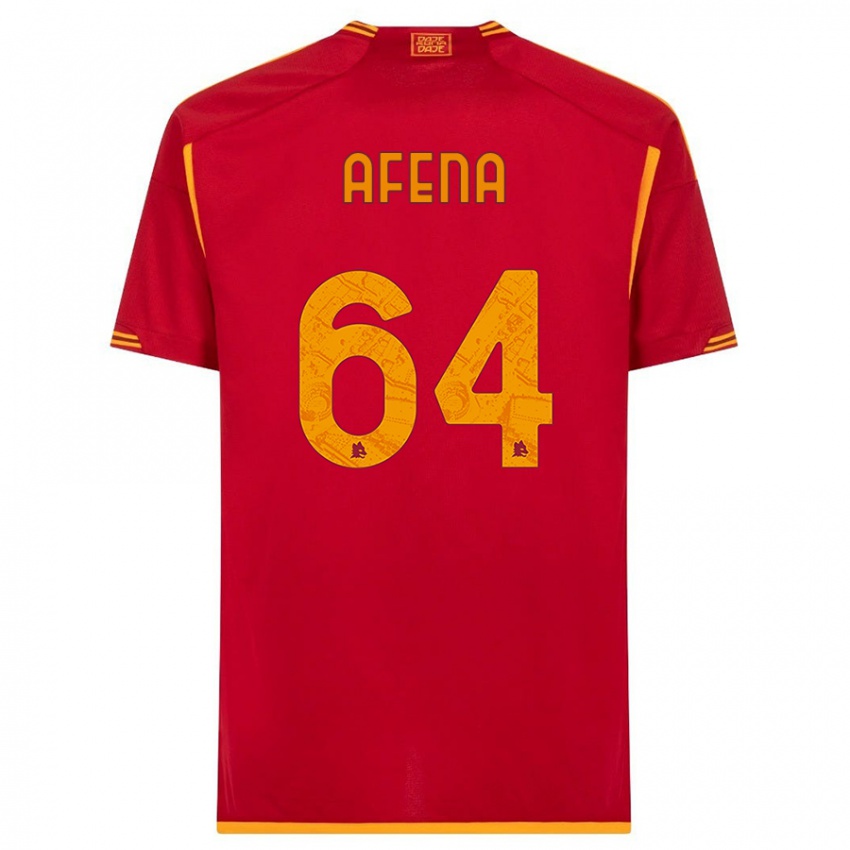 Barn Felix Afena-Gyan #64 Rød Hjemmetrøye Drakt Trøye 2023/24 Skjorter T-Skjorte