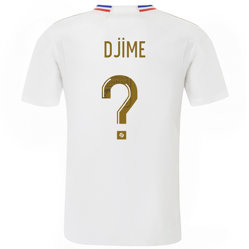 Barn Ahmed Djime #0 Hvit Hjemmetrøye Drakt Trøye 2023/24 Skjorter T-Skjorte