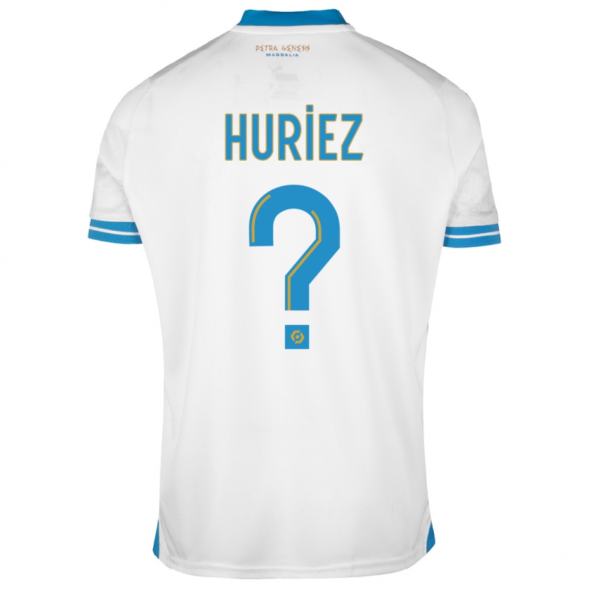 Barn Evan Huriez #0 Hvit Hjemmetrøye Drakt Trøye 2023/24 Skjorter T-Skjorte