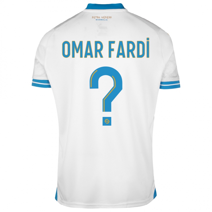 Barn El Omar Fardi #0 Hvit Hjemmetrøye Drakt Trøye 2023/24 Skjorter T-Skjorte