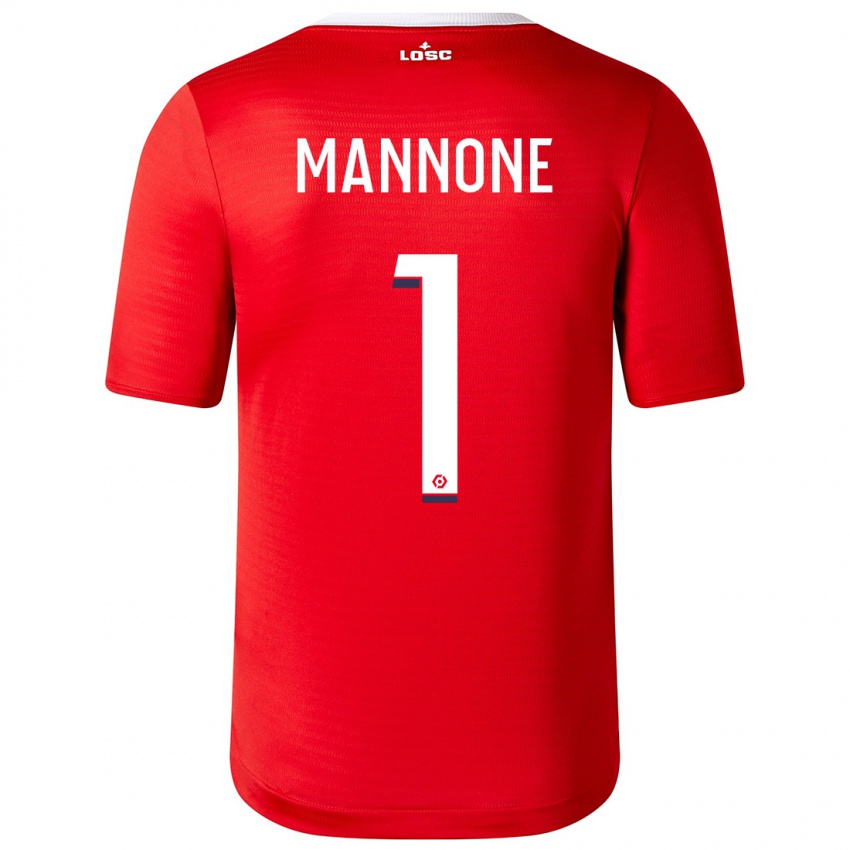 Barn Vito Mannone #1 Rød Hjemmetrøye Drakt Trøye 2023/24 Skjorter T-Skjorte