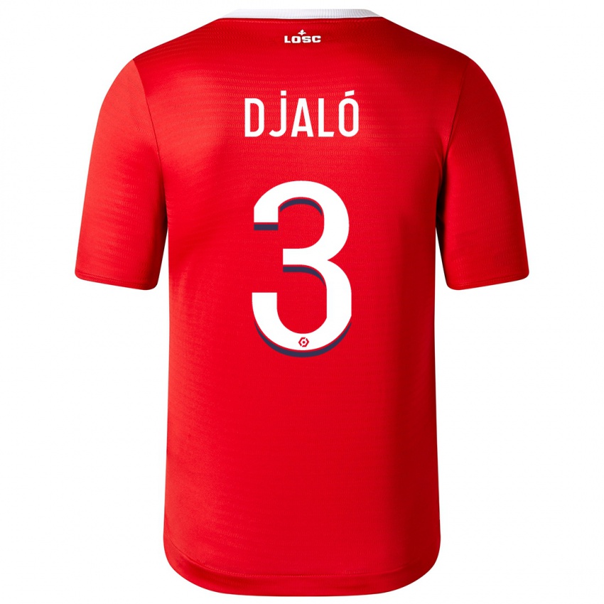 Barn Tiago Djaló #3 Rød Hjemmetrøye Drakt Trøye 2023/24 Skjorter T-Skjorte