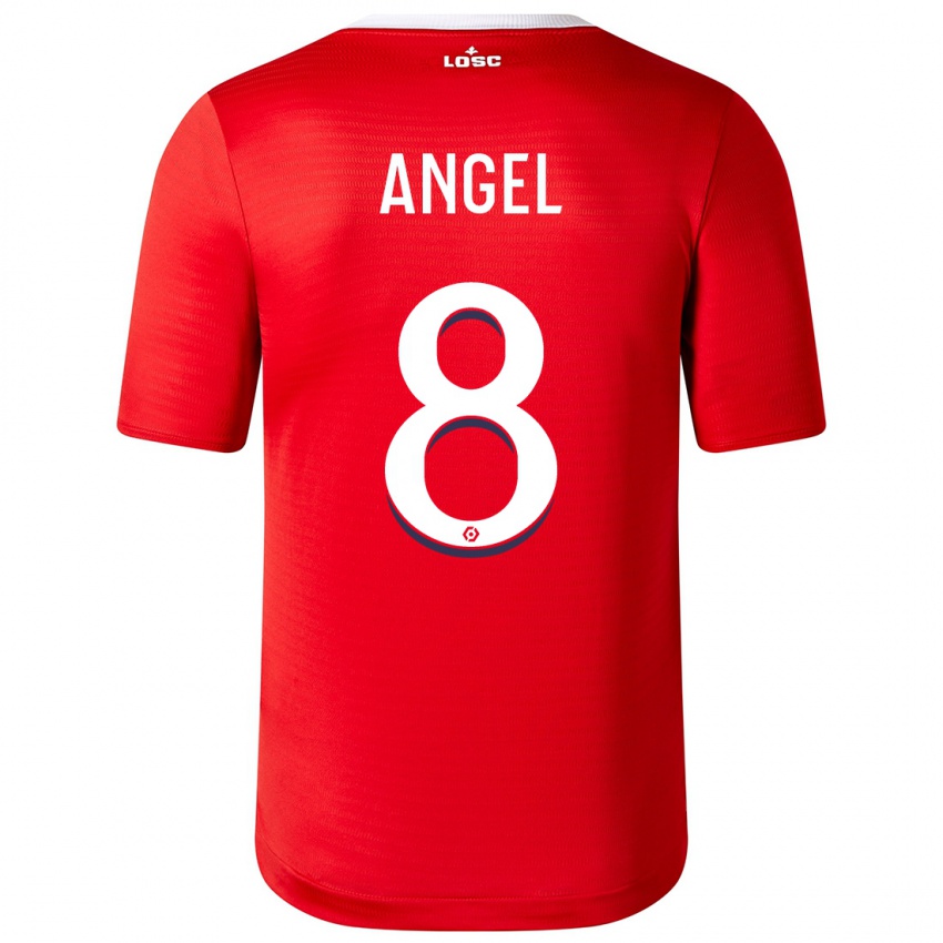 Barn Angel Gomes #8 Rød Hjemmetrøye Drakt Trøye 2023/24 Skjorter T-Skjorte