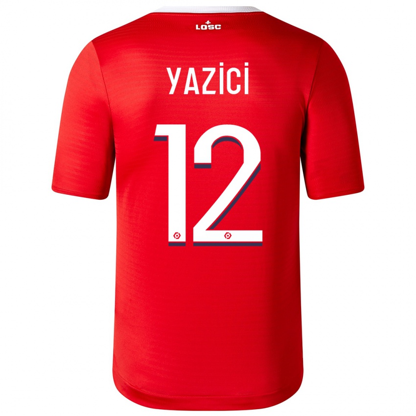 Barn Yusuf Yazici #12 Rød Hjemmetrøye Drakt Trøye 2023/24 Skjorter T-Skjorte