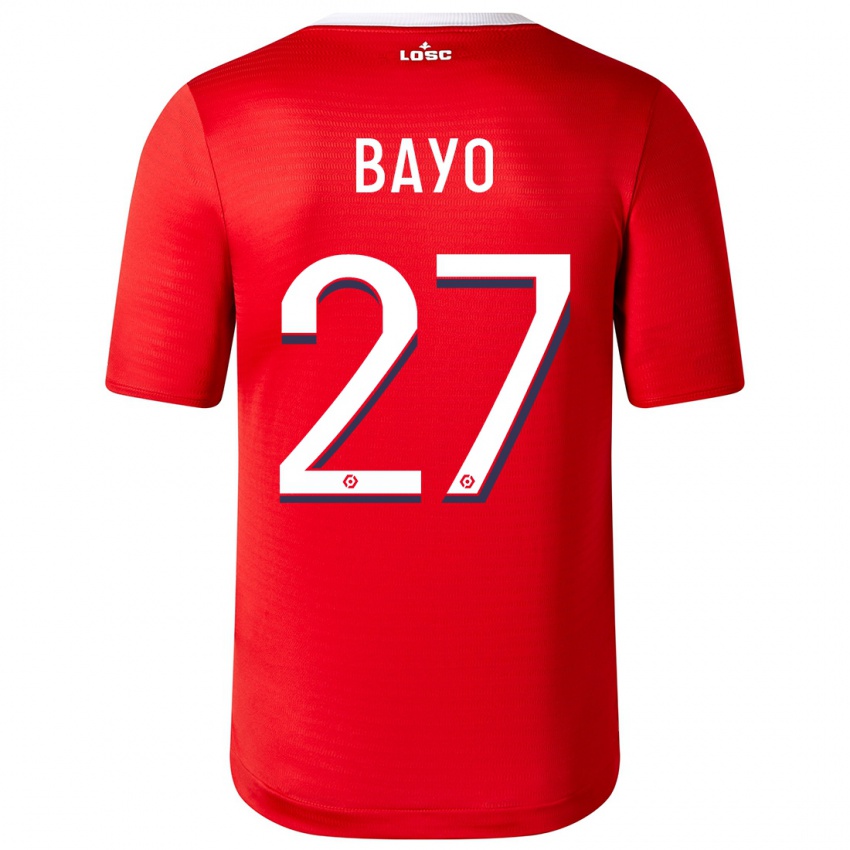 Barn Mohamed Bayo #27 Rød Hjemmetrøye Drakt Trøye 2023/24 Skjorter T-Skjorte