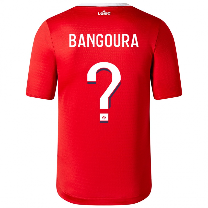 Barn Abdoulaye Zakha Bangoura #0 Rød Hjemmetrøye Drakt Trøye 2023/24 Skjorter T-Skjorte
