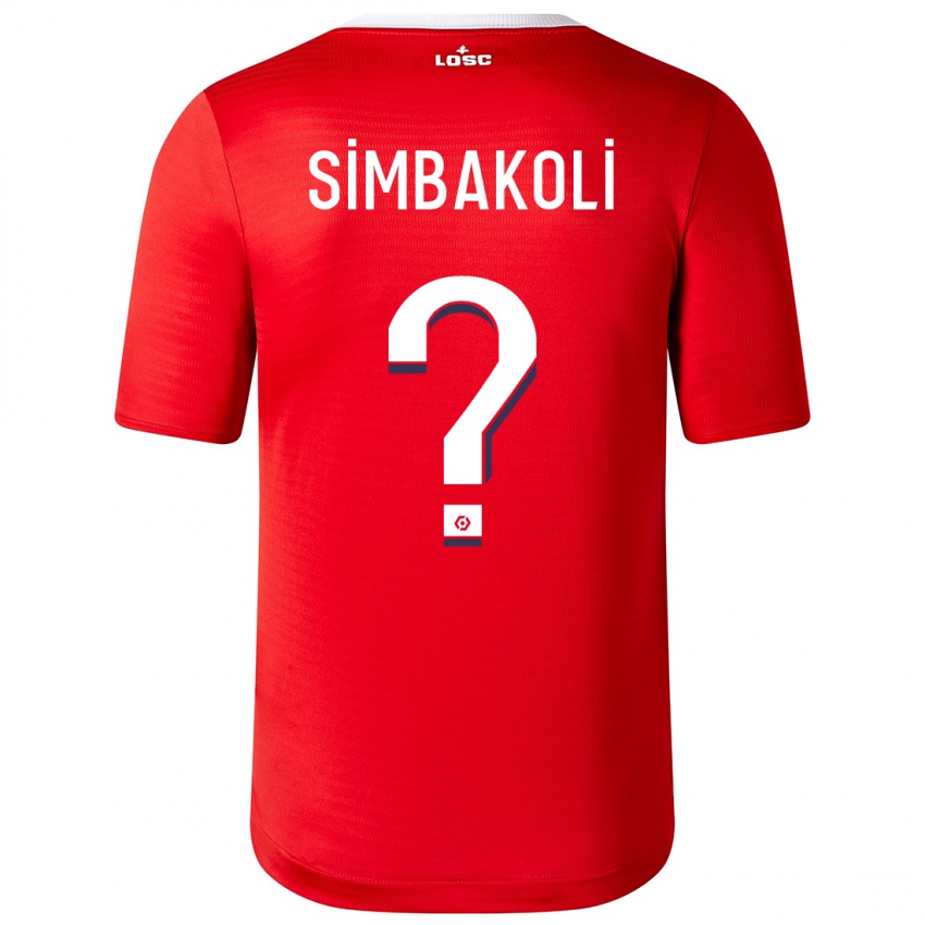 Barn Mamadou Simbakoli #0 Rød Hjemmetrøye Drakt Trøye 2023/24 Skjorter T-Skjorte