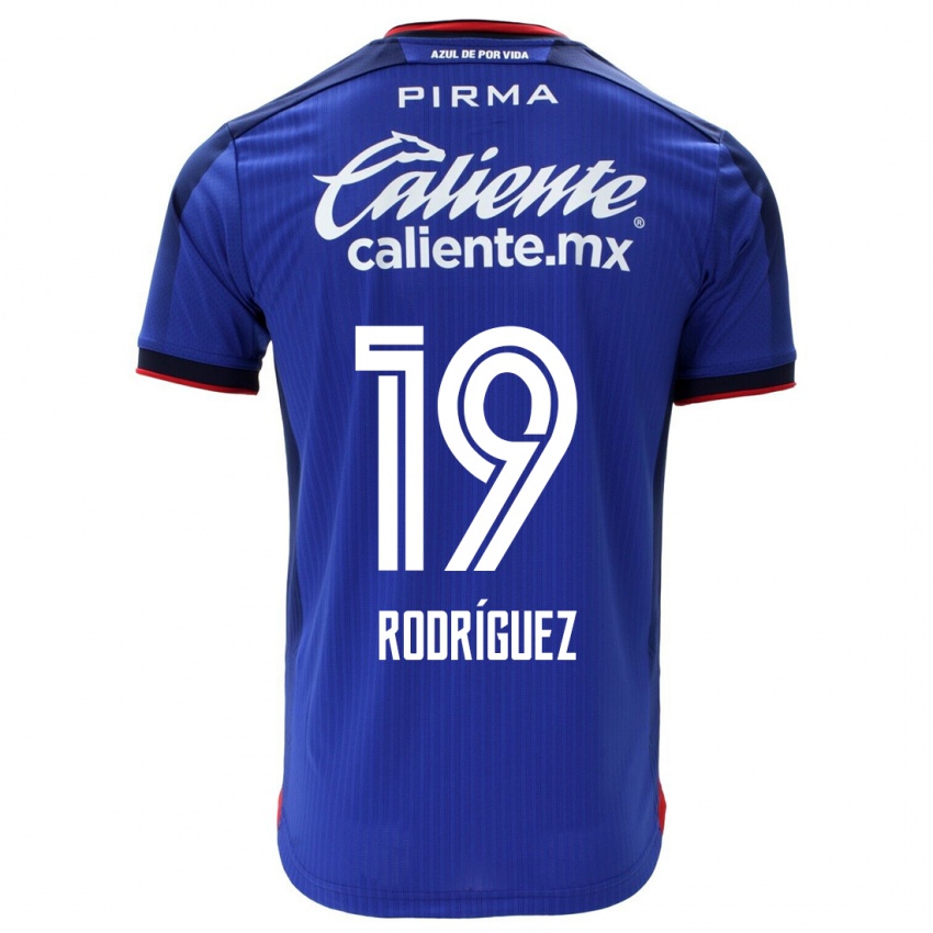 Barn Carlos Rodríguez #19 Blå Hjemmetrøye Drakt Trøye 2023/24 Skjorter T-Skjorte