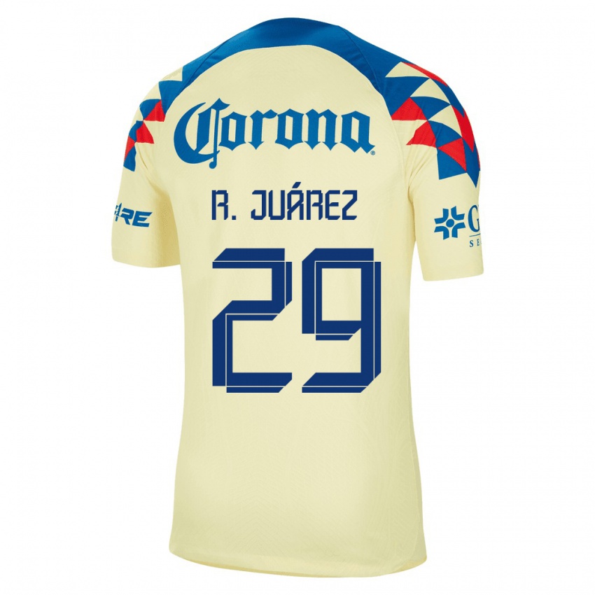 Barn Ramón Juárez #29 Gul Hjemmetrøye Drakt Trøye 2023/24 Skjorter T-Skjorte