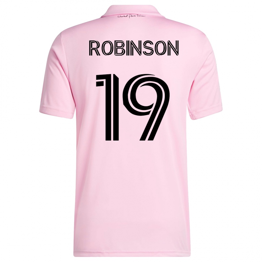 Barn Robbie Robinson #19 Rosa Hjemmetrøye Drakt Trøye 2023/24 Skjorter T-Skjorte