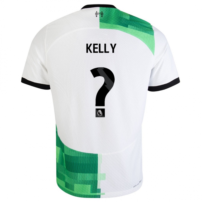 Barn Kyle Kelly #0 Hvit Grønn Bortetrøye Drakt Trøye 2023/24 Skjorter T-Skjorte