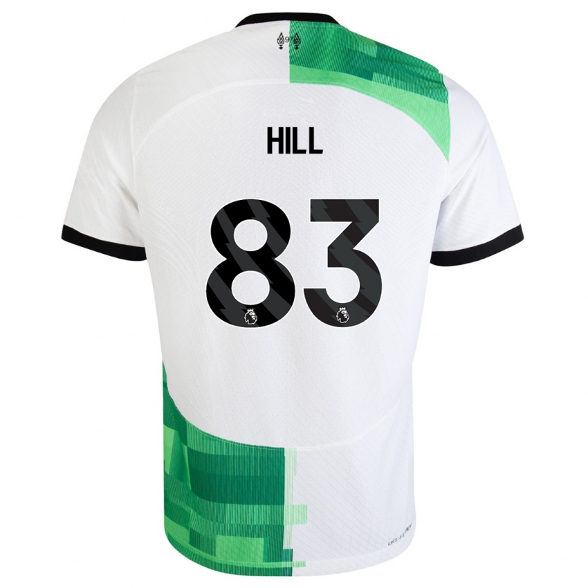Barn Tom Hill #83 Hvit Grønn Bortetrøye Drakt Trøye 2023/24 Skjorter T-Skjorte