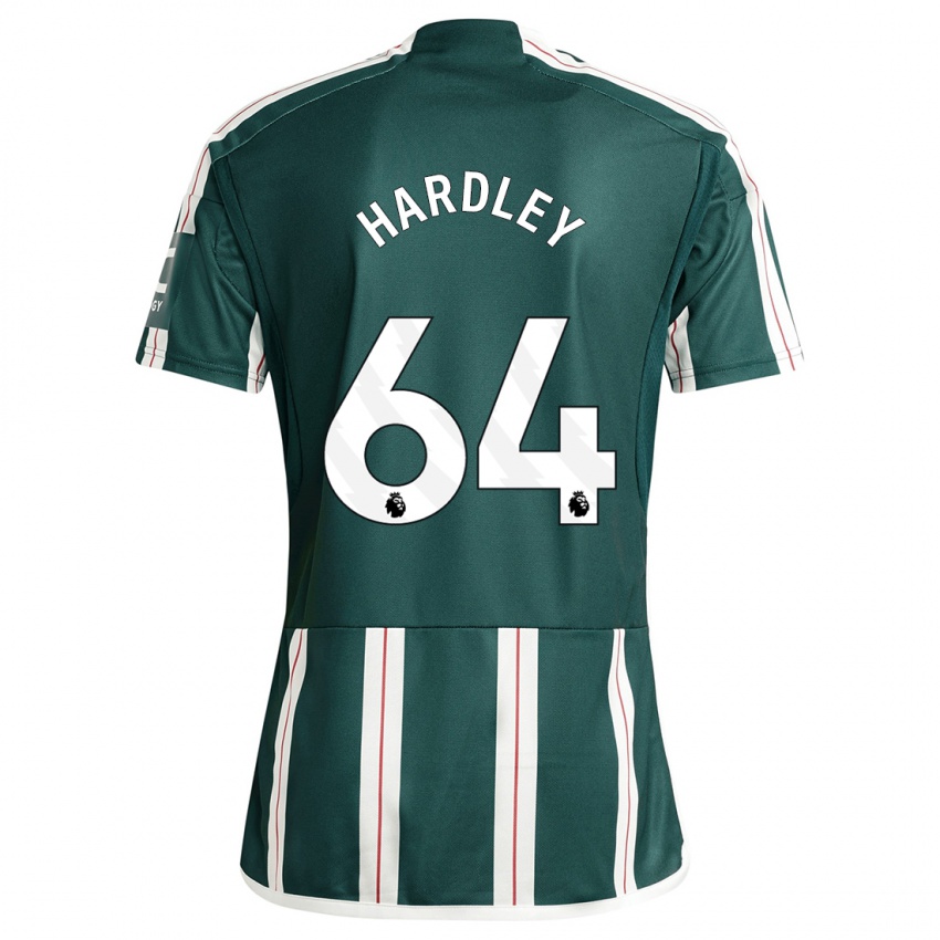 Barn Bjorn Hardley #64 Mørk Grønn Bortetrøye Drakt Trøye 2023/24 Skjorter T-Skjorte