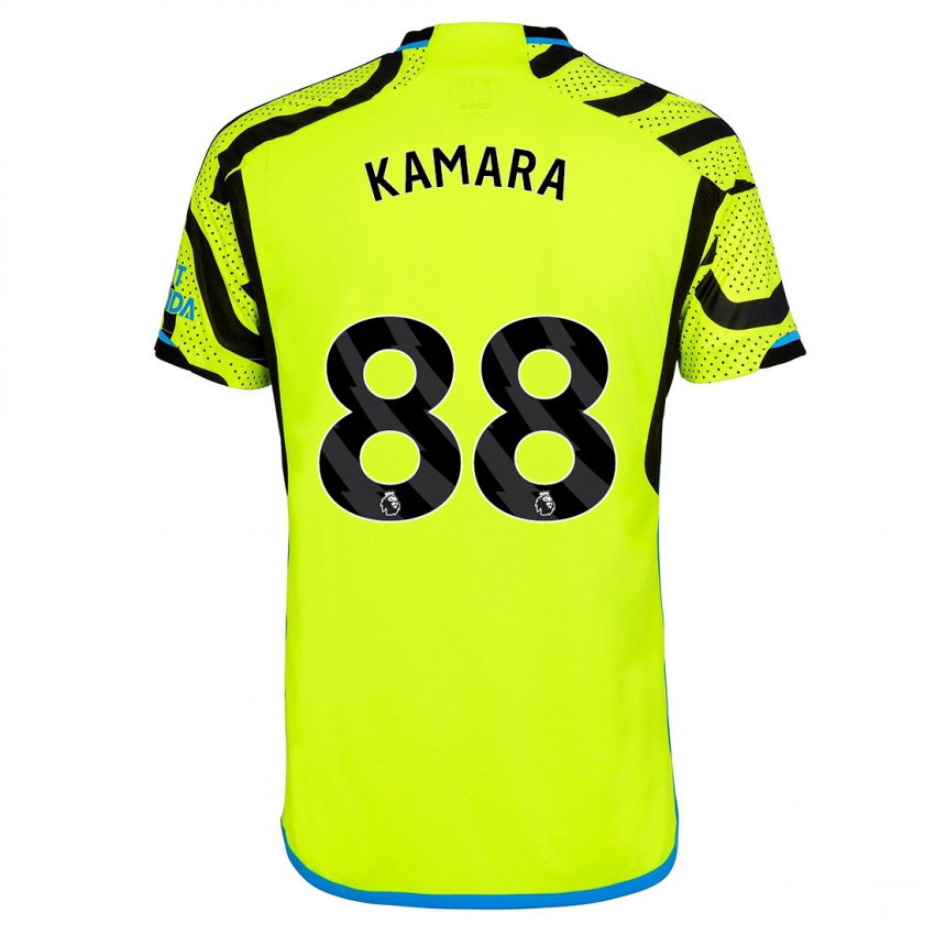 Barn Osman Kamara #88 Gul Bortetrøye Drakt Trøye 2023/24 Skjorter T-Skjorte